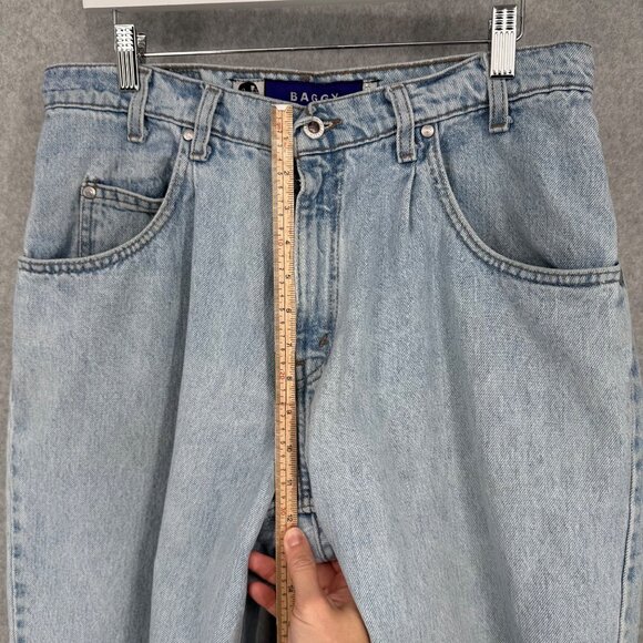Levis Mens VTG Silvertab Baggy Jeans Size 33 Light Wash Denim Pleated Skater Y2K - Picture 11 of 13